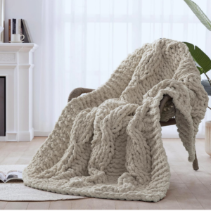 Hand-Knit Throw